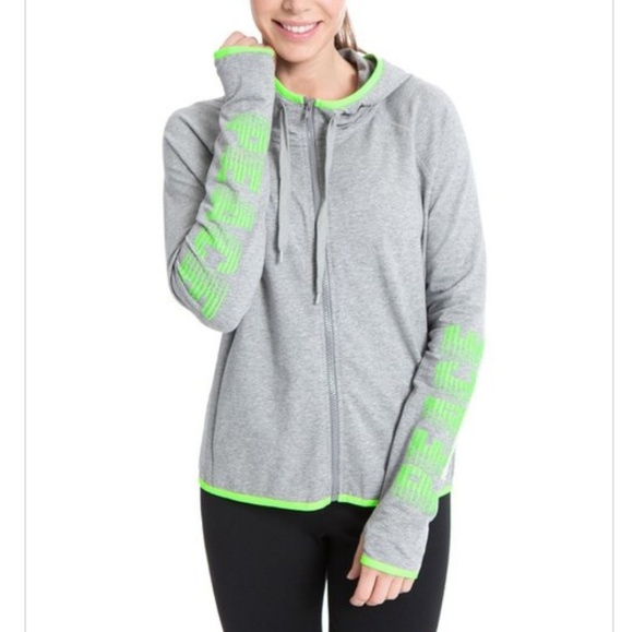 SPORTY PEACE THUMB-HOLE ZIP-UP HOODIE - Picture 6 of 6